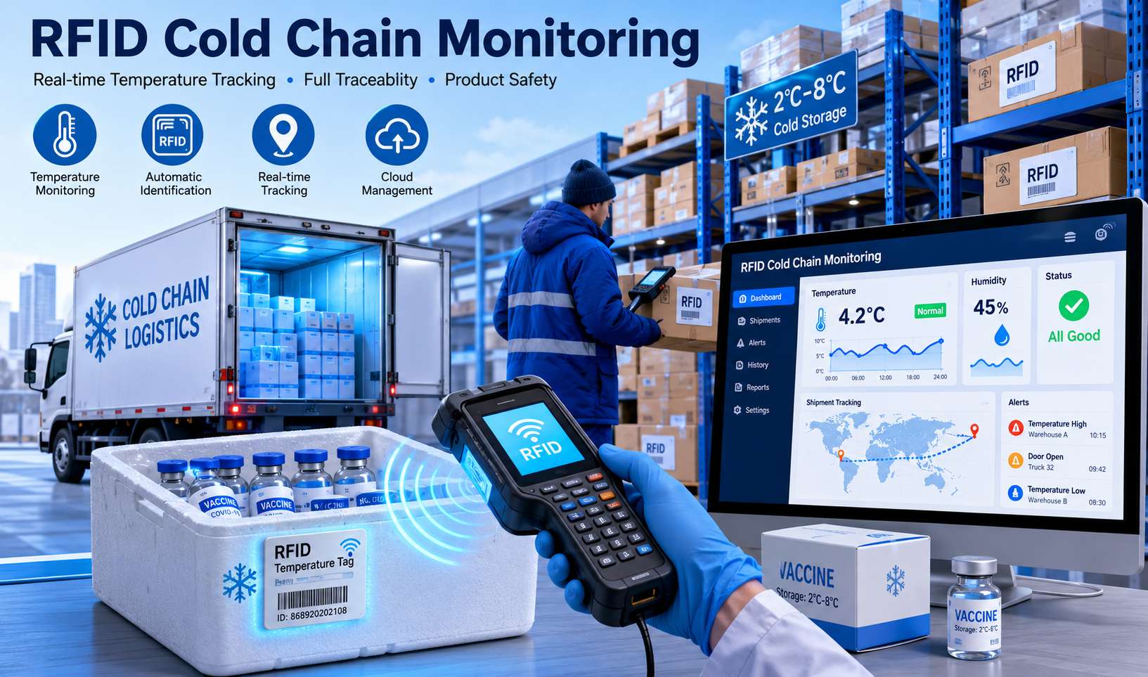 Monitorización de la cadena de frío mediante RFID