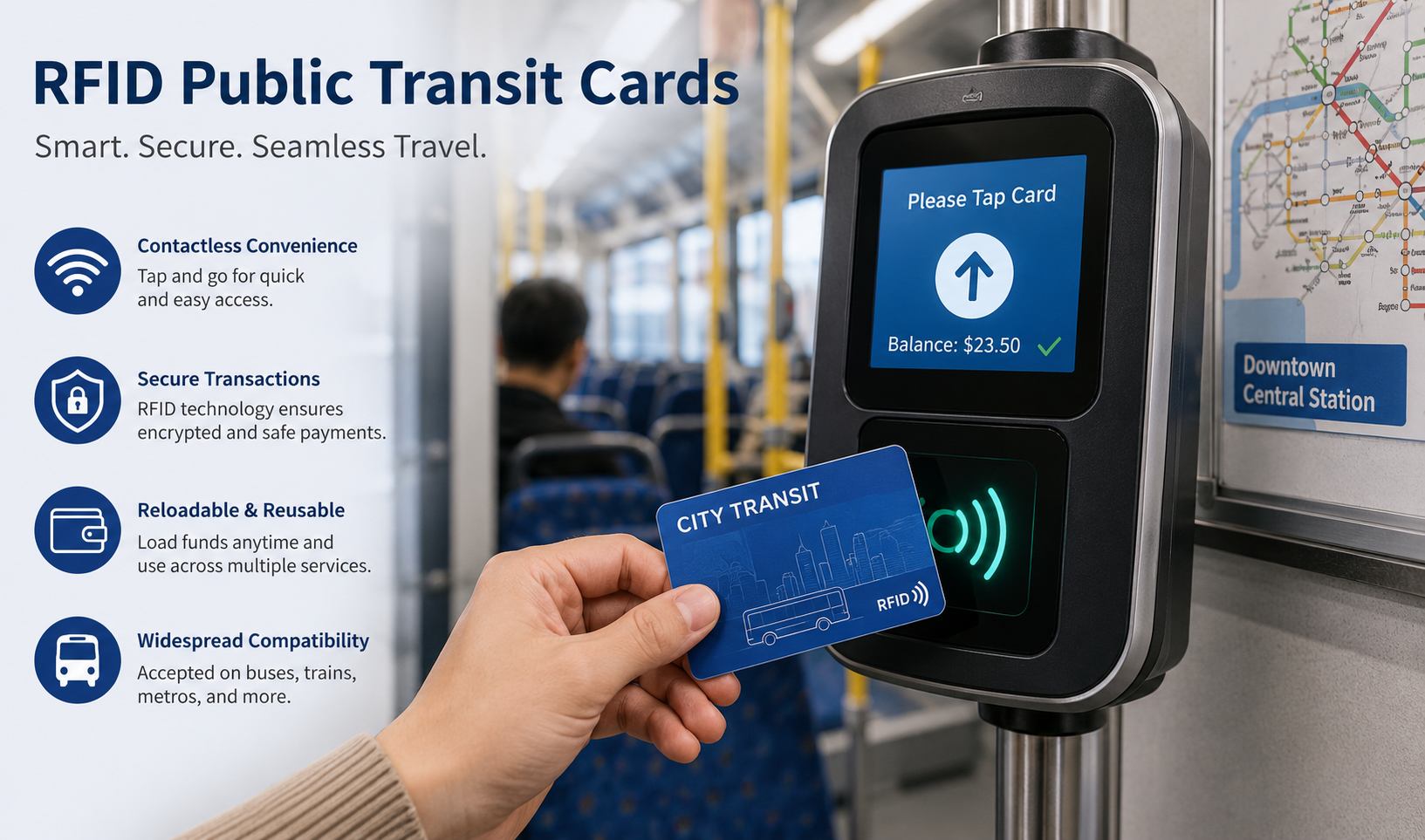 Serie de puertas de canal RFID