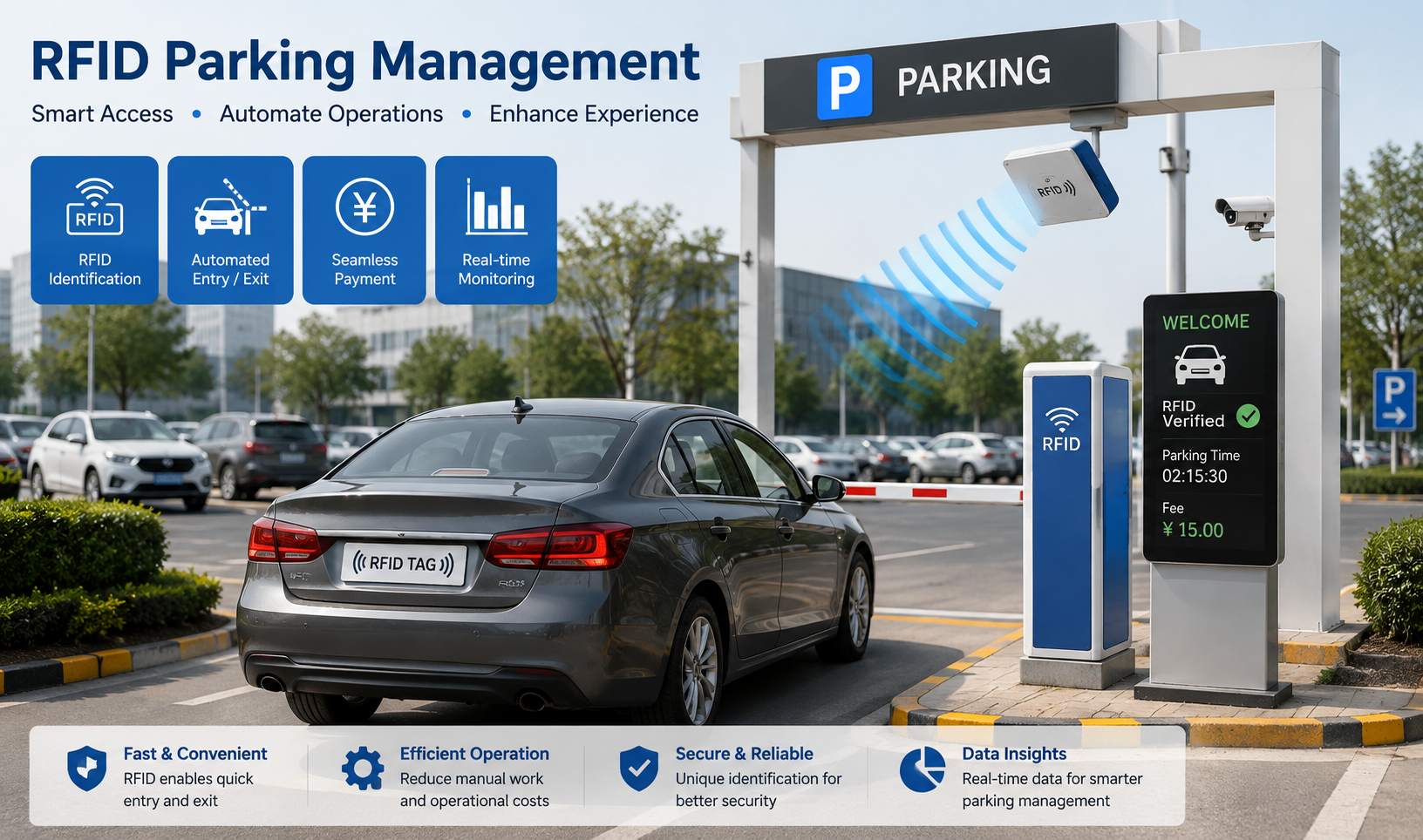 Gestión de estacionamientos RFID